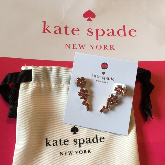 Kate Spade Flowers Ear Pin Earrings NWT
